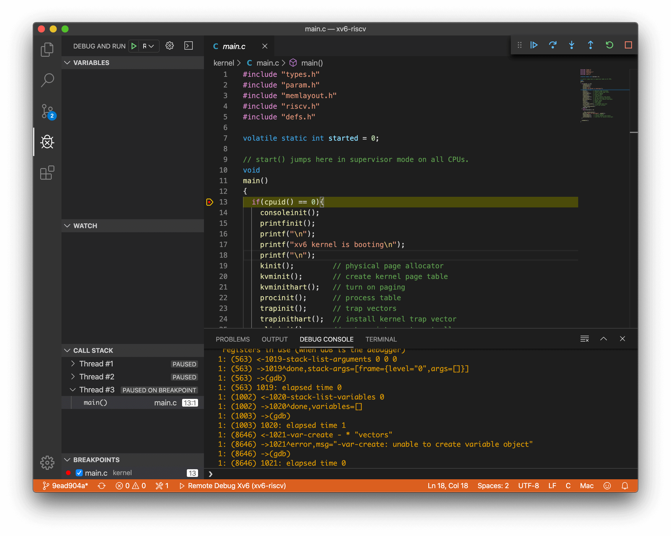 debug-xv6